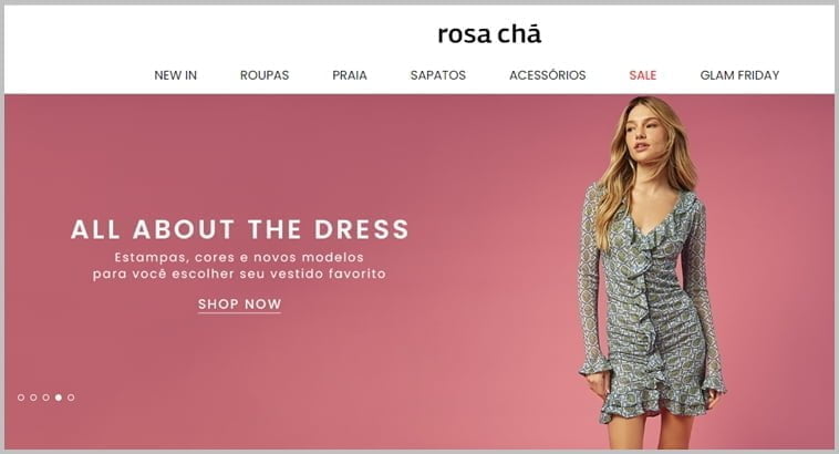 Rosa Chá - Uma das marcas de roupas femininas famosas
